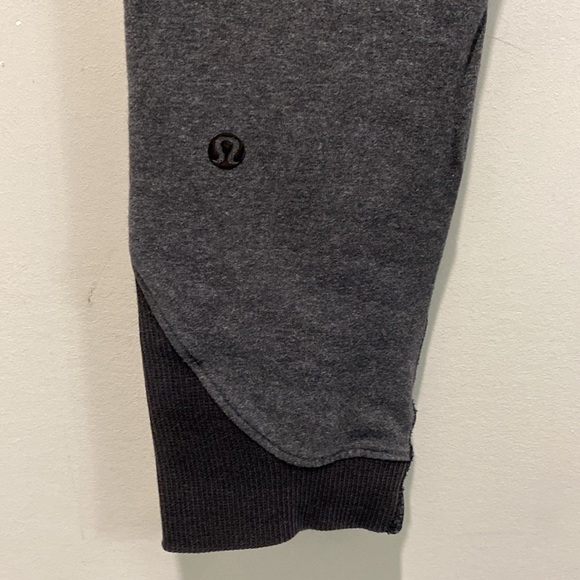 Lululemon Rebel Runner Leggings Heathered Grey and Slate Black Size 4 - Picture 5 of 15